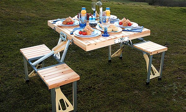 GIBTHAI Wooden camping Table (โต๊ะปิคนิคแบบพกพา) 