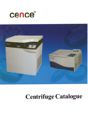 Cence Centrifuge Catalog