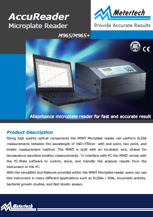 Metertech_AccuReader Microplate Reader_M965