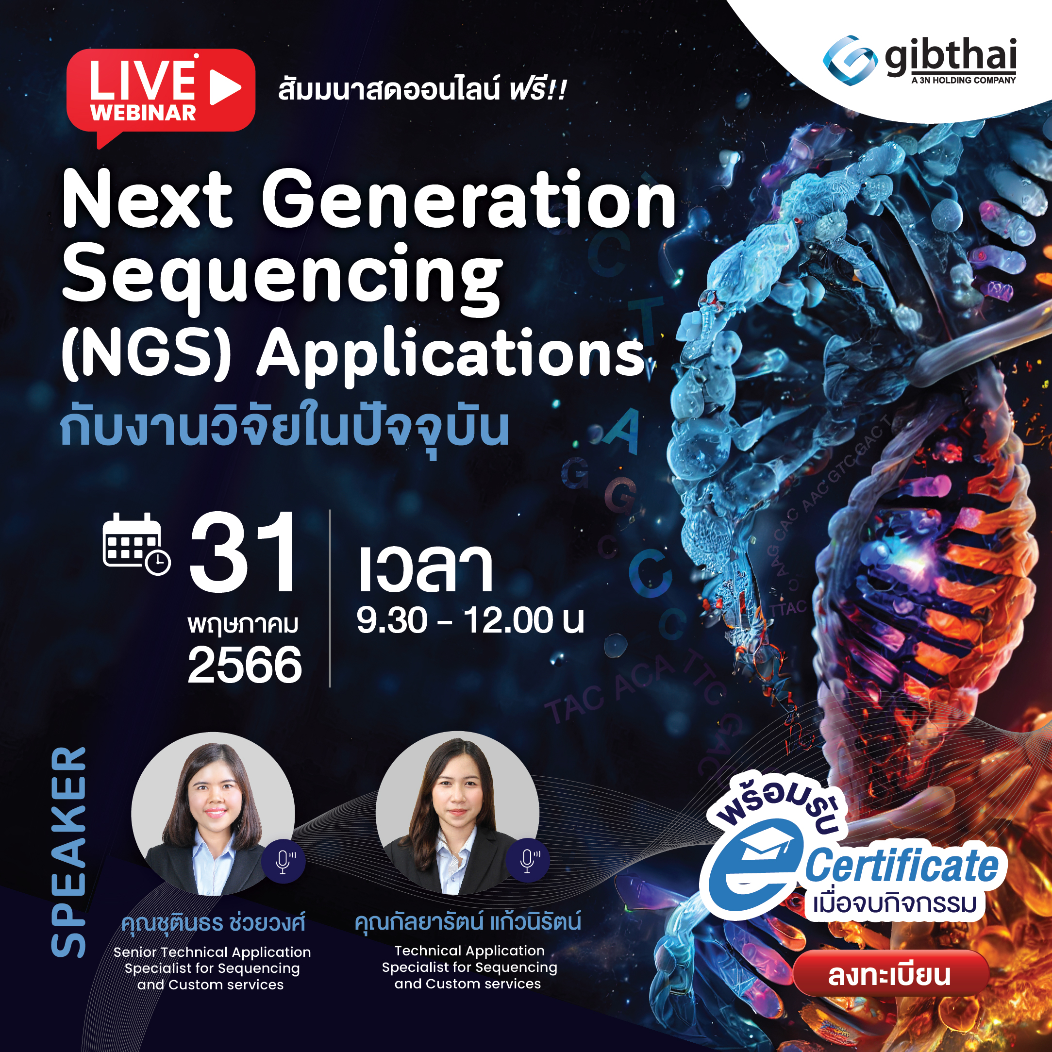 Next Generation Sequencing (NGS) applications กับงานวิจัยในปัจจุบัน