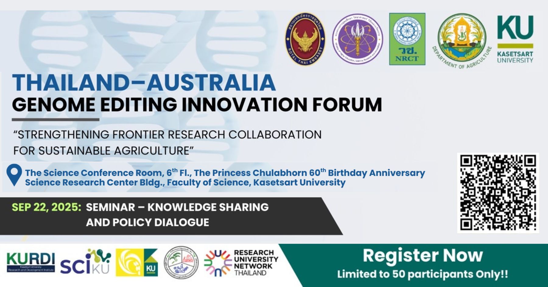 Thailand–Australia Genome Editing Innovation Forum 2025 [Exhibition] 