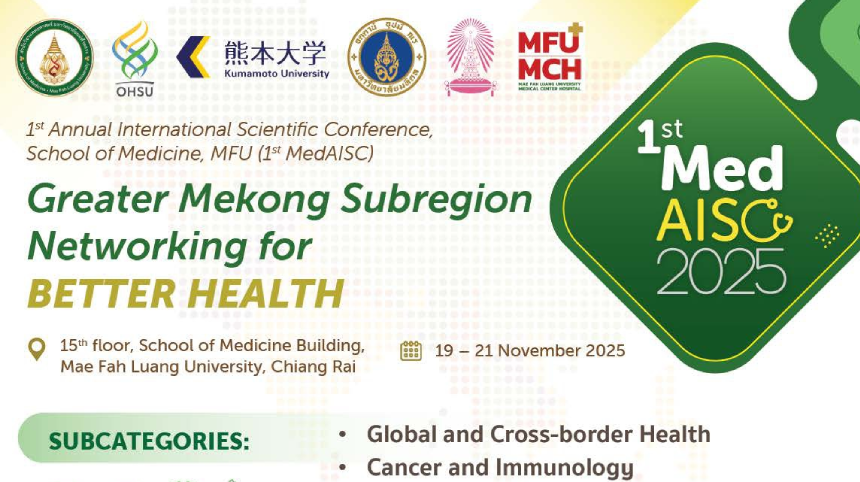 การประชุมวิชาการสำนักวิชาแพทยศาสตร์ มหาวิทยาลัยแม่ฟ้าหลวง ประจำปี 2568 [Exhibition] 