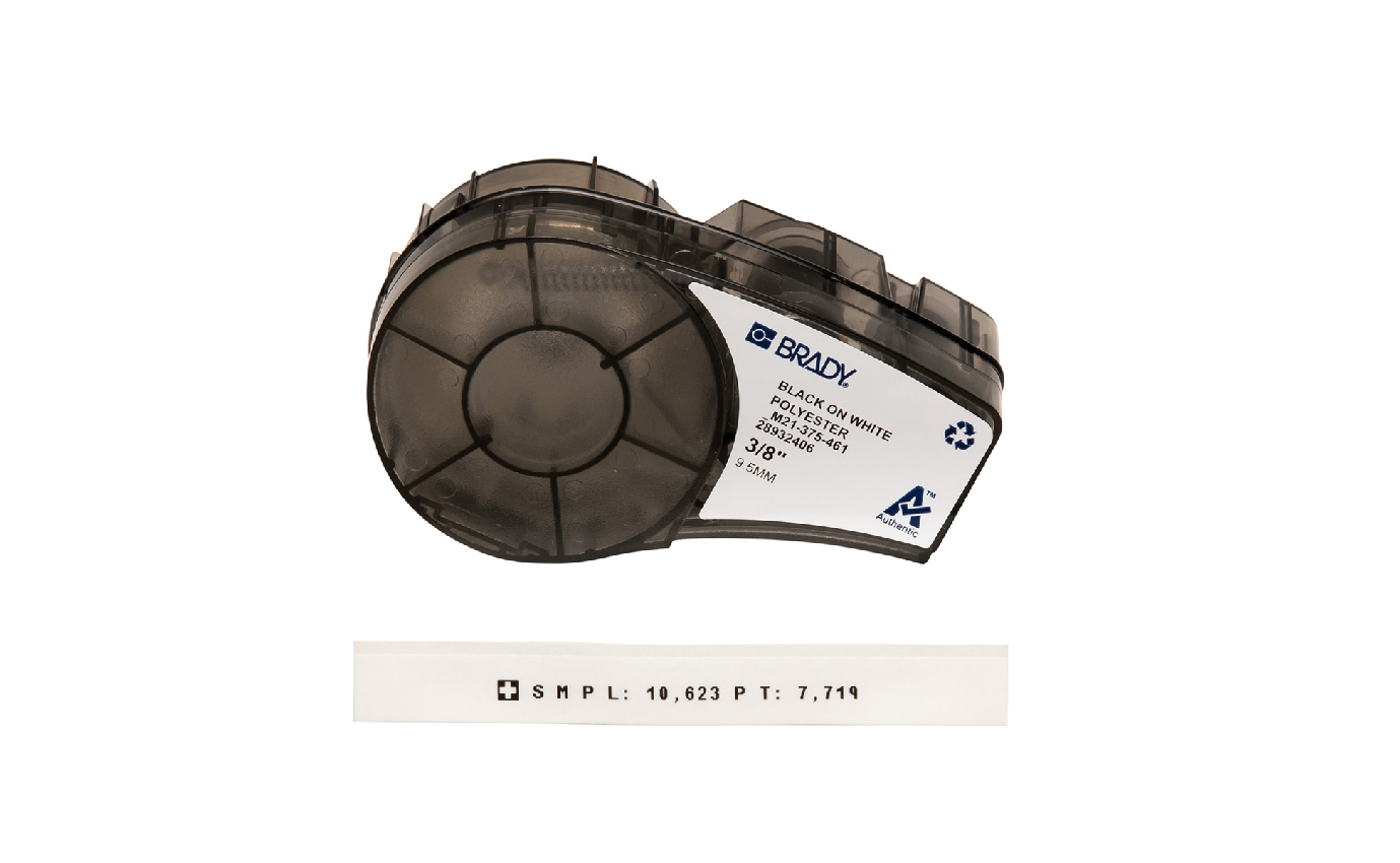 B461 BLACK ON WHITE CART 3/8