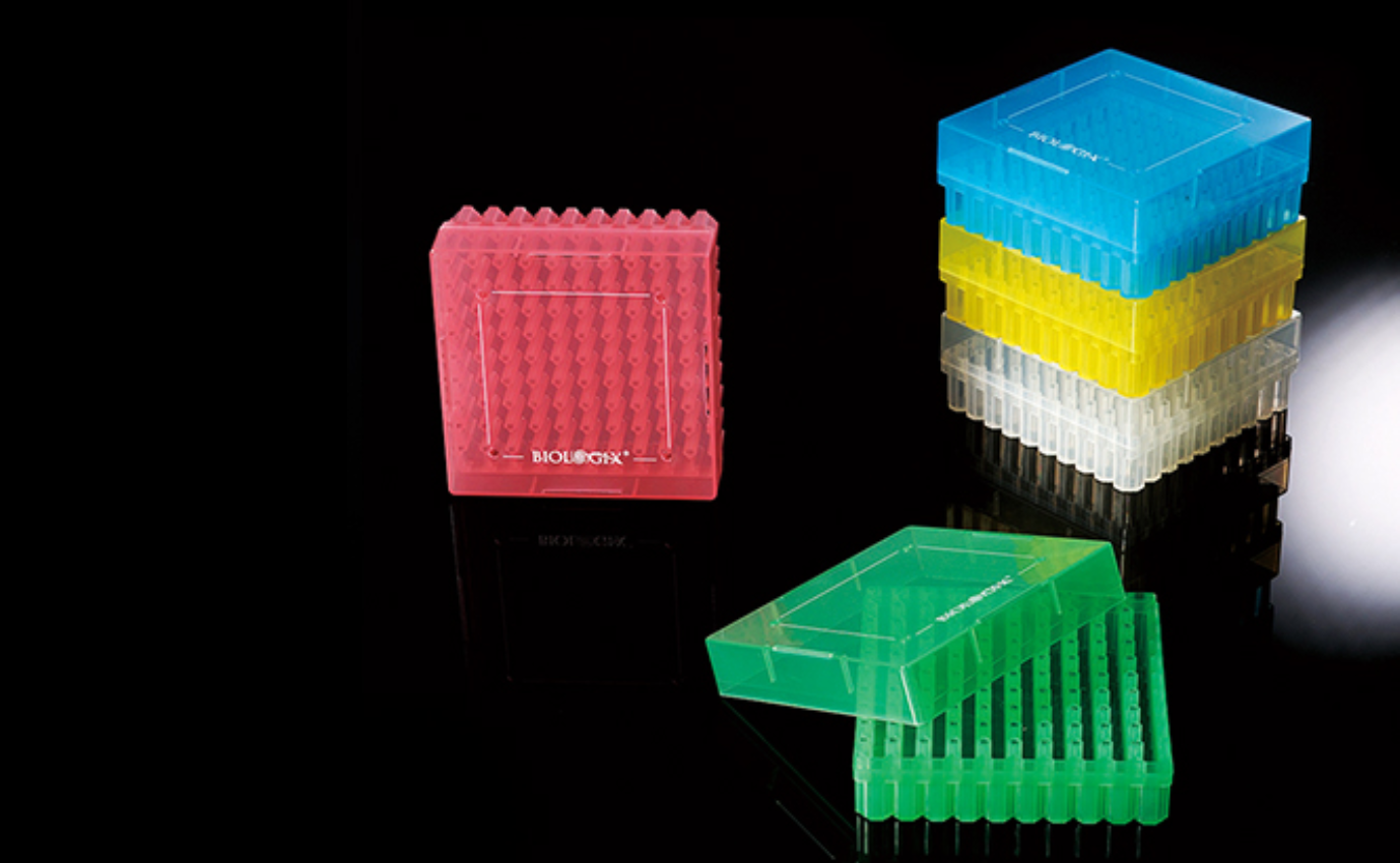 PP FREEZER BOX, 100 WELLS